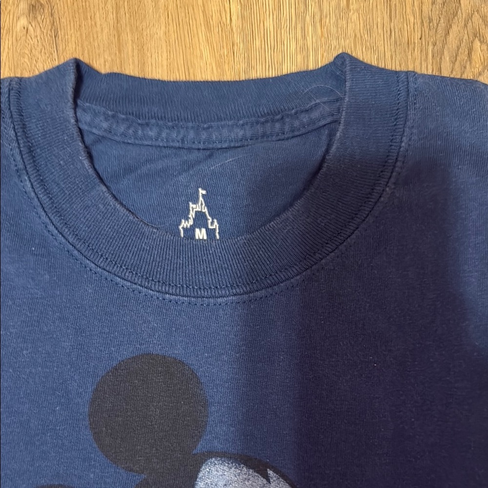 Walt Disney World Park Navy Blue White Mickey Mouse Tee - Picture 2 of 4